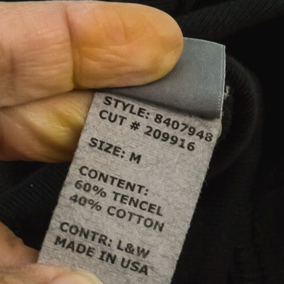 Cut Loose Size Medium M Black Draped Open Crop Boxy Artsy Knit Cardigan Sweater - Picture 5 of 6